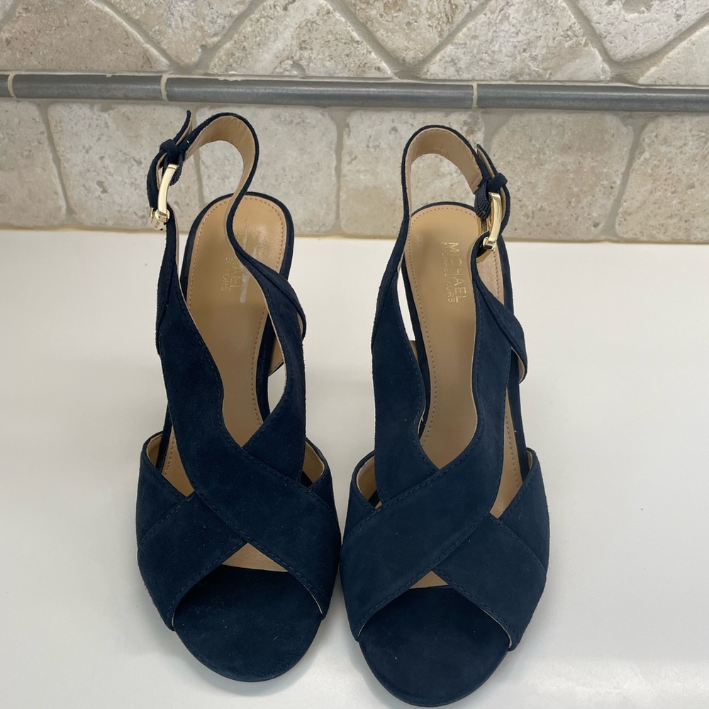 Navy Blue Women's Sandals - Michael Kors